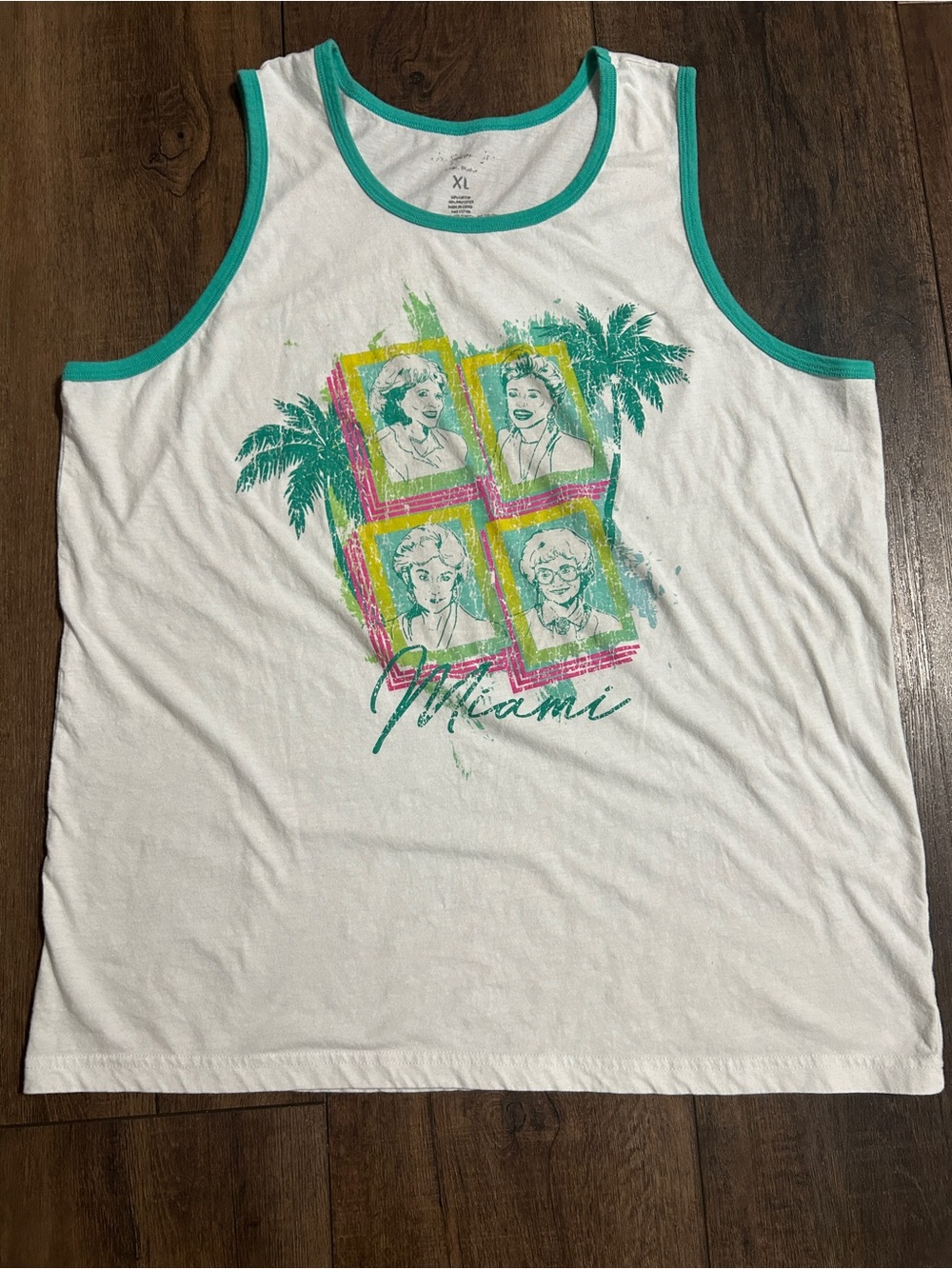 The Golden Girls Miami Retro Graphic Tank Top - Size XL